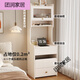 Solid wood dressing table small bedside table storage bedroom with makeup mirror makeup table small apartment narrow cabinet 2024 new style white SF50 dressing table with makeup mirror with makeup stool