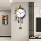 Jiujiuda living room wall clock light luxury high-end atmosphere 2025 high-end wall watch modern simple personality creative clock wall hanging