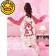 G.DUCKKIDS children's nightgown spring and autumn pure cotton thin girl pajamas long sleeve princess style cute kids and baby home clothes skirt 1517# [pure cotton] 110 8 size 90-110cm3-4 years old