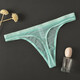 
Men's U-convex transparent thong thin mesh mesh sexy and tempting breathable men's youth T-trousers Red XXL