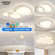 Luces de sala de estar de Wrigley Simple Modern 2024 Nuevas guijarros Luz de techo cremoso Zhongshan Iluminación Compañía de casa completa 1W Spectrum completo Ra9758cm/conectado con Mijia AP