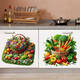Yonghuan Küche Gemüse Aufkleber Kühlschranktürfliesen frisches Obst und Gemüse Selbstklebendem Maltüren und Fenster Aufkleber wasserdichtes Maler TG9859 Selbstklebendes Malerei 0cm*0 cm lange Seite 70 cm (große Größe bessere Wirkung