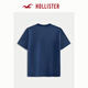 Hollister25 Sommer Neues amerikanisches Retro-Paar schweres Baumwoll-T-Shirt Herren und Frauen Ki323-5012 Marine Print L (180/108a)