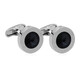 European and American new style cufflinks, fashionable French diamond cufflinks B1227 blue 1 piece