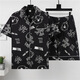 UKUHPK夏季男士卡通短袖睡衣宽松大码家居服 卡通3271【品牌款】 M 标准(高165\100斤)