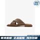 Le Saunda (Le Saunda) [Weiches Brot] Sommer Neues echtes Leder flacher Farbelbekin trägt einzeilige Sandalen Frauenschuhe 12801 Weiß WTK 35