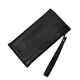 
ANYSMIC luxury brand bag men's bag men's handbag genuine leather casual zipper mobile phone bag large capacity clutch wallet black