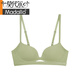 
Modal traceless underwear for women with small breasts gathering and anti-sagging bra without ring bra thin set milk white suit S (65C/70A/70B)