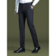
Seven Wolf (SW1960) striped trousers for men 2025 new ice silk straight slim casual pants draped business formal suit summer thin 9901-pure black-summer thin 29