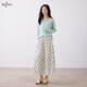 Eifli (Eifini) Eifli Polka Dot-Rock für Frauen Sommerfarbe Taille A-Line