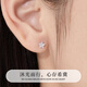 Chinese jewelry sterling silver sparkling star earrings for women 2025 new ear piercing jewelry niche anniversary birthday gift for girlfriend