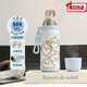 USAQI Water Cup Thermos Cup Jiyikawa Étudiant féminin Femelle Partable Thé Partable Portable en acier inoxydable Double consommation de consommation BXAH10975 JIYIKAWA 1ML 500ML-WHITE CAFÉ