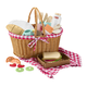 Fisher-Price Girls Juguetes para niños Regalos de cumpleaños House Fisher Wooden Building Blocks Canasta de picnic Hxt81