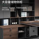 ZHONGWEI boss desk simple modern president desk office executive desk manager desk 1.8 meters including side cabinets