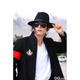 Qingyu Xu Wenqiang's same style hat Shanghai Tang black big brim retro British jazz hat men's top hat stage performance Xu Wenqiang style - black adult style (56-58CM)
