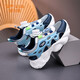 Del Hui Kinderschuhe Jungen Sportschuhe 2025 Sommer neu atmungsaktive Box Rahmenschuhe Kinder mittelgroßen großen Kindern Sandalen Z9926 Sky Blue Hollow Single Net 30 Code/innere Länge 19.0 cm