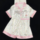 Pajamas de soie de glace zipjbx pour femmes pour les shorts à manches courtes à manches courtes à manches courtes pour l'usure en plein air. Haute qualité - Ensemble de LW9214 [Shorts à manches courtes] XL [Recommandé 120-135 Jin [Jin est égal à 0,5 kg]]]
