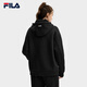 Официальная пара FILA вязаная куртка с капюшоном 2025 Зимние повседневное плюшевое плюшевое топ
