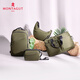 
Mengtejiao neutral fashion fabric new style crescent bag underarm bag versatile shoulder bag sports crossbody bag vitality dumpling bag black