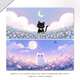 
Ruqinlian Black Cat Mouse Pad Extra Large Men's and Women's Workstation Office Computer Desk Pad Customized E-Sports Keyboard Pad Smooth Thickened Locking Wrist Guard Pad Customized Anti-Slip and Wear-resistant Cute Cartoon 15259 Kitten Fantasy Long 1000mmX Width 500mmX Thickness 5mm