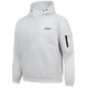 
DESCENTE solid color logo hooded long sleeve jacket for men and women black 100