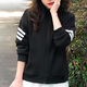 Adidas veste Vêtements masculins 2025 printemps et automne Nouveaux coups de sport en tricot collier de haut de gamme masculine à manches longues JD4885 JD4885 Black 3xl recommandé 215-230jin [Jin est égal à 0,5 kg]