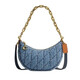 Entraîneur (entraîneur) Bag féminin New Mira Logo de la voiture pour femmes Logo en cuir à l'ancienne Sac à bandoulière Crescent Crescent Cr679 B4in 23,5 * 6,5 * 16cm