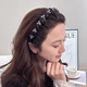 Princess of Paris headband for women 2025 new high-end rhinestone braid fashion hairpin fashionable high skull headband rhinestone star headband