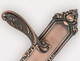 Verrouille de porte de la chambre à coucher intérieure de style européen de luxe M9272 Porte en bois Universal Alliage zinc Mécanique ménage M9272 Longueur de panneau de bronze bleu 218 mmx largeur 55 mm