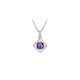 Helena HR four-leaf clover amethyst necklace for women 2025 new authentic pendant birthday gift for girlfriend and wife Amethyst lucky four-leaf clover necklace gift box