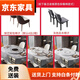 2025 new storage slate dining table and chair combination foldable square and round table retractable induction cooker 1.2mm bright slate turntable induction cooker 1.5 meters 10 chairs