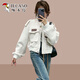 Woodpecker Fashionable Ladies Short Jacket 2025 Spring and Autumn New Style Baseball Suit Casual Working Jacket Black M (Suggested 100 Jin [Jin equals 0.5 kg])