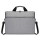 Commuting laptop bag, fashionable and simple, large-capacity outdoor document bag, briefcase, laptop bag, business men, gray simplified version / 15.6 inches