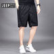 JEEP SPIRIT Jeep five-quarter pants men's summer ice silk thin quick-drying breathable casual loose plus size sports shorts beach 7029 black M 80-100Jin Jin equals 0.5 kg