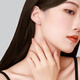 Chao Acer PT950 platinum earrings birthday gift pricing Piya EEP40000532 one pair about 2.05g