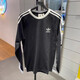 adidas Clover Adicolor three stripes men's sports and casual long-sleeved T-shirt IA4879 IA4877 IA4879 White M 175/96A