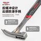 Delixi geological hammer, professional exploration hammer, outdoor stone digging tool, pointed mountaineering pick, ore mining crystal hammer, small hardened one-horned geological hammer + masonry chisel