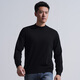 Longya Yinzhi Yunrong Merino wool round neck/V neck/half turtleneck sweater autumn and winter men's casual top, dark gray (round neck) M 175/96A