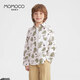 Mami Maka (MOMOCO) children's clothing boys' shirts 2025 autumn style children's pure cotton trendy fashion shirts 007 full print 110