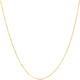 Saturday Blessing Yellow 18K Gold Necklace Women's Colorful Gold O-shaped Bead Chain Plain Chain Birthday Gift C0521133 40+5cm