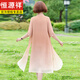 Hengyuanxiang fat maman Summer Cheongsam Robe Summer Murffon Jirt grande taille 2025 Tempérament d'été des femmes d'âge moyen 6628 noir 3xl recommandé 125-140jin [Jin est égal à 0,5 kg]