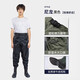 Wading pants, waist-length one-piece waterproof thickened clothes, rain pants, water shoes, rain boots, fishing pants, wading fishing pants for men, 3D khaki nylon waist-length style 39