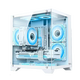 GIGABYTE Huntkey Great Wall Desktop-Hauptgehäuse 240 360 wassergekühltes Gehäuse Hundred Yuan Gehäuse Glasseite transparent/Meerblick-Raumgehäuse/tragbares Gehäuse Huntkey S900 Meeresblick-Raumgehäuse Schwarz