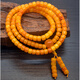 Fat Donglai's same authentic natural beeswax bracelet, old barrel beads 108 Buddha beads, Polish amber necklace, rosary bead bracelet, collection grade barrel beads 10x8mm, men's style, 108 pieces