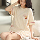 
G LUXOME pajamas for women, summer pure cotton shorts, sweet and thin casual student home clothing set YX7505 9855 M [Recommended 80-100Jin [Jin equals 0.5 kg] wear]