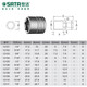 
SATA SATA Tool 10mm3/8 US Standard Zhongfei Hexagonal Sleeve Electric Wrench Bushing Inch Sleeve Head 12101 12104/7/16'