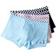 Nanjiren Herrenunterwäsche Herren-Eisseide atmungsaktive Maschenboxhose mit großen Boxerhosen mit Fett und großer Größe (Packung) ICE Seidennetzstil N9711_Refreshing und transparent 4 Streifen L _80-100jin [Jin gleich 0,5 kg]