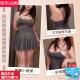 Feimufeng Condom Gran tamaño Fat MM SEXY ASPERA ICLO SELLA SETLING SEXY PAJAMAS PURO TEMPTACIÓN 6625 BLANCO [FAVANTE DE SUSPENSIÓN + TIRANTES] UNA TAMAÑO [Peso sugerido 80-120 Jin [Jin igual a 0.5 kg]]