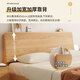 Meilin Xiaozhu solid wood bed pure solid wood 1.5 meters single bed log style master bedroom double bed log single bed 1500mm*2000mm