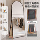 Yanxi Mirror Full-body Mirror Clothing Store Special Fitting Mirror Floor-standing Mirror Household Slim Beauty and High-Large Live Blooming Mirror [Adjustable High-Slim] Light Luxury Gold 160*50cm-Aluminum Alloy Large Rounded Corner